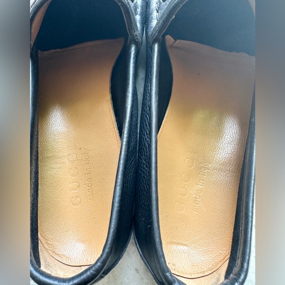 GUCCI Horsebit Pebbled Leather LoaferBlack 7 / 7.5 US Brixton Jordaan 1953 - Picture 7 of 9